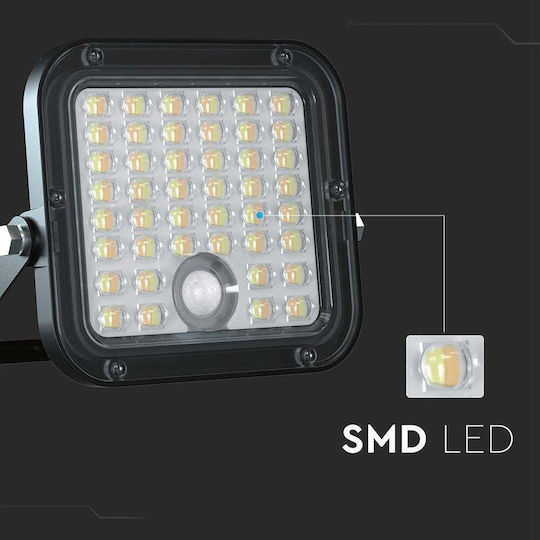 V-TAC Lumini De Inundație Cu Led-uri Solar Etanș 10W Bianco Reglabil Cu Telecomanda IP65