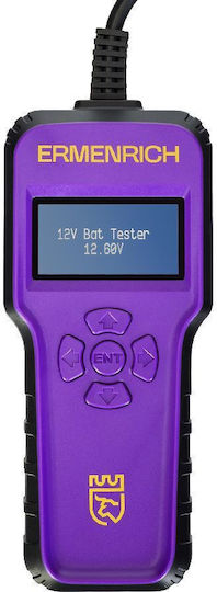 Ermenrich 83823 Αναλογικό Battery Tester με Κροκοδειλάκια