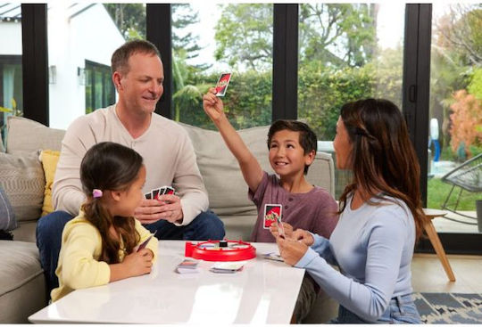 Επιτραπέζιο Παιχνίδι Uno Spin για 2-10 Παίκτες 7+ Ετών Mattel