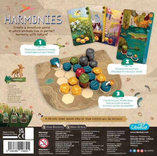 Настолна игра Harmonies за 1-4 играчи 10+ години Libellud Games