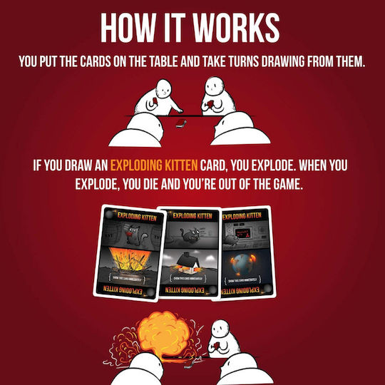 Настолна игра Original Edition за 2-5 играчи 7+ години (EN) Exploding Kittens