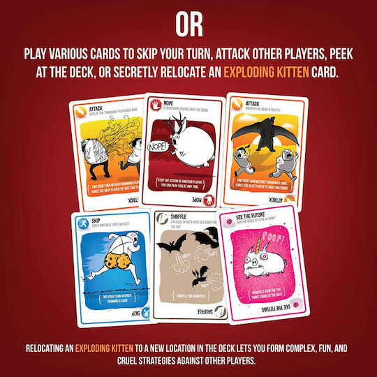 Настолна игра Original Edition за 2-5 играчи 7+ години (EN) Exploding Kittens