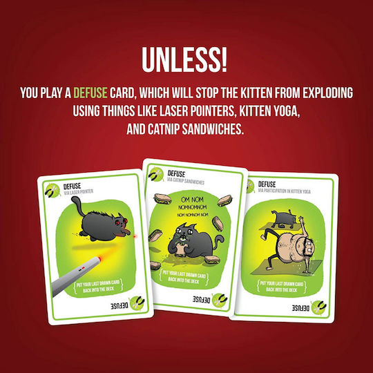 Настолна игра Original Edition за 2-5 играчи 7+ години (EN) Exploding Kittens