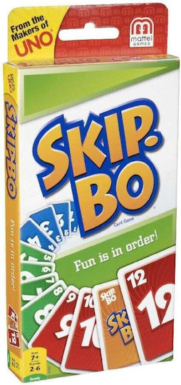 Board Game Skip Bo for 2-6 Players 8+ Years Old Mattel