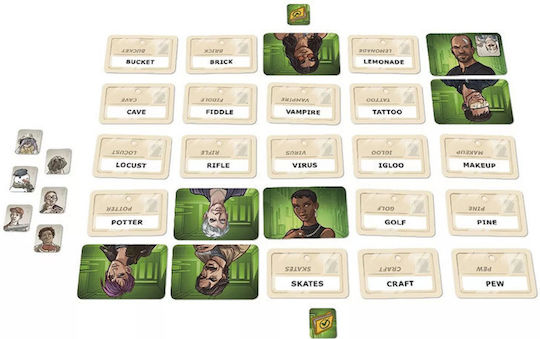 Board Game Codenames Duet for 2 Players 11+ Years Old Kaissa