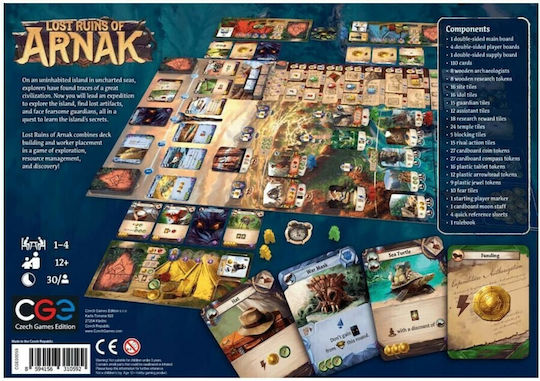 Επιτραπέζιο Παιχνίδι Lost Ruins Of Arnak για 1-4 Παίκτες 12+ Ετών Czech Games Edition