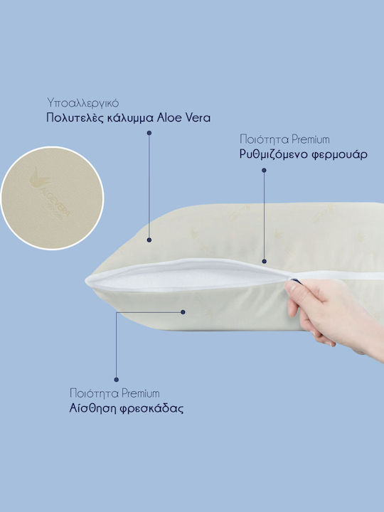Bed & Home No.4 Aloe Vera Μαξιλάρι Ύπνου Memory Foam