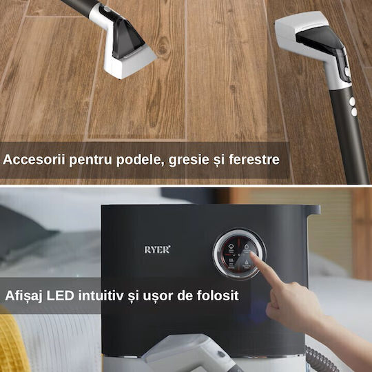 Ryer Staubsauger Flüssigkeiten / Feststoffe 1600W mit Kunststoff Behälter 1.2Es