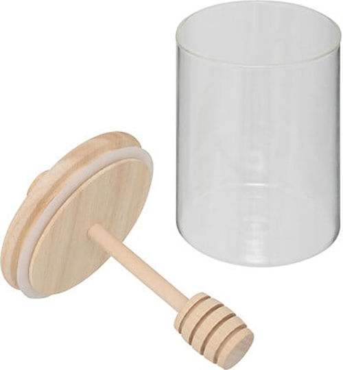 Borcan de miere din sticlă 0,4l Φ8 5x12,8cm Atmosphera