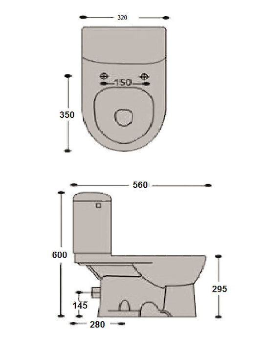 Huida Bebe Kids Floor-Standing Toilet White