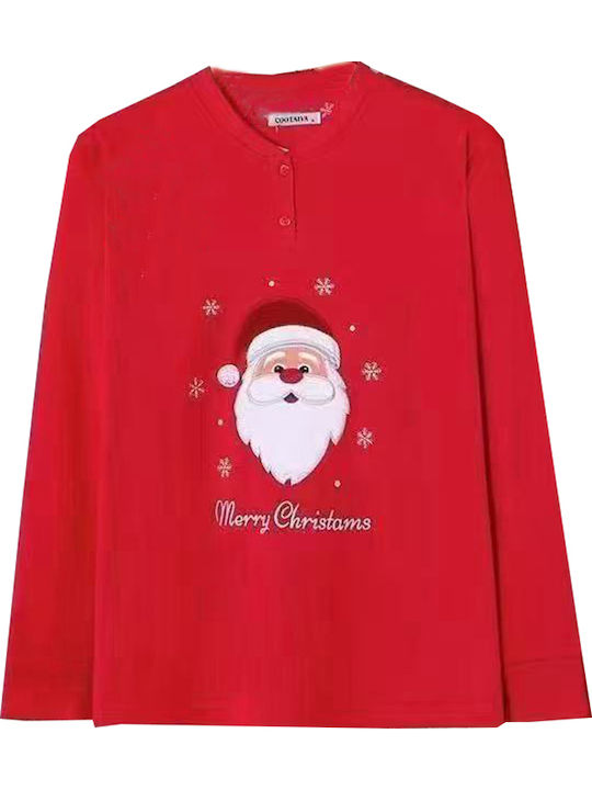 Fuanna Winter Women's Pyjama Set Red