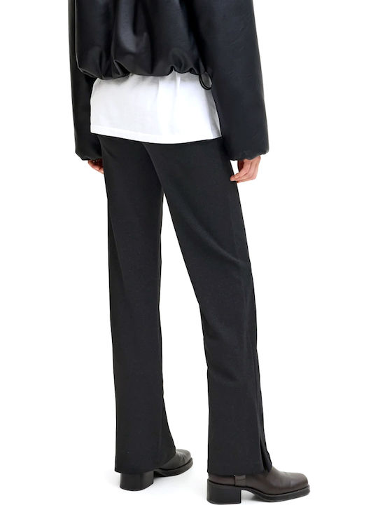Jack & Jones Women's High-waisted Fabric Trousers Bell Black Jack & Jones Women's High-waisted Fabric Trousers Bell Black