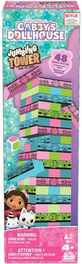 Επιτραπέζιο Παιχνίδι Gabby’s Dollhouse - Jumbling Tower για 2+ Παίκτες 4+ Ετών Spin Master