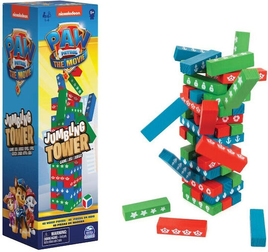 Board Game Paw Patrol Jumbling Tower for 1+ Players 4+ Years Old (EN) Spin Master