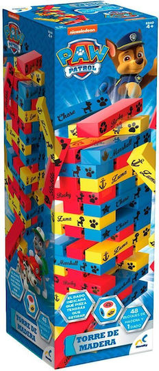 Board Game Paw Patrol Jumbling Tower for 1+ Players 4+ Years Old (EN) Spin Master
