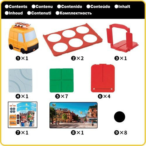Board Game Super Mario Find the Route for 1-2 Players 5+ Years Old (EN) Epoch Toys