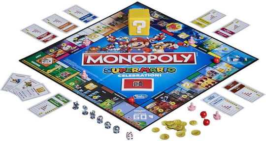 Joc de Societate Monopoly Super Mario Celebration pentru 2-6 Jucători 8+ Ani Hasbro