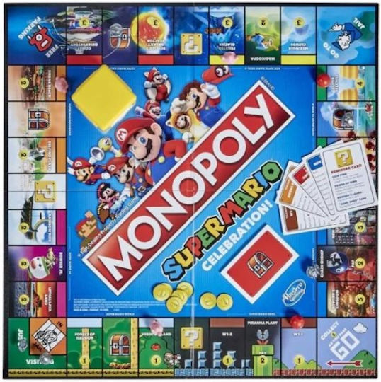 Joc de Societate Monopoly Super Mario Celebration pentru 2-6 Jucători 8+ Ani Hasbro