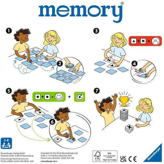 Επιτραπέζιο Παιχνίδι Memory: Ψυχρά & Ανάποδα Ii για 1+ Παίκτες 3+ Ετών (EN) Ravensburger