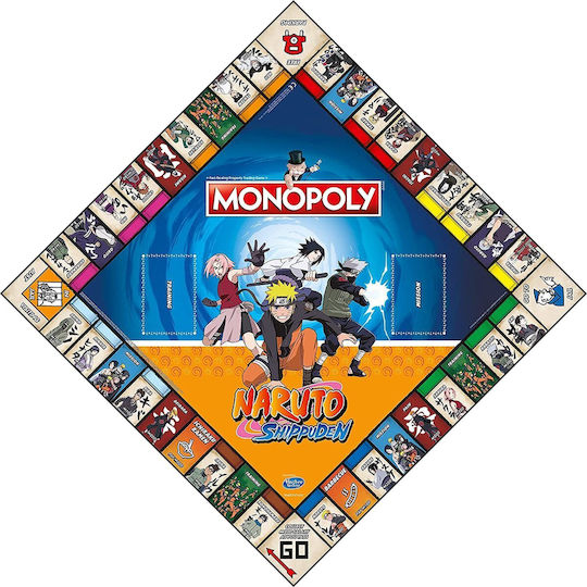 Brettspiel Monopoly Naruto Shippuden für 2-6 Spieler 8+ Jahre (EN) Winning Moves