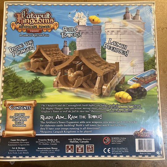 Game Expansion Catapult Feud Artificer's Tower for 2 Players 14+ Years Old (EN) Vesuvius Media