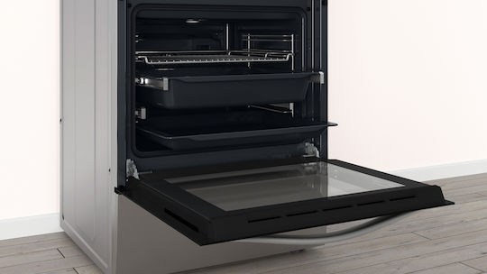 Pitsos Herd 66Es mit Keramikkochfeldern B60cm. Inox