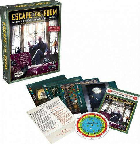 Board Game Escape The Room Secret Of Dr Gravelys Retreat for 3-8 Players 13+ Years Old (EN) Think Fun