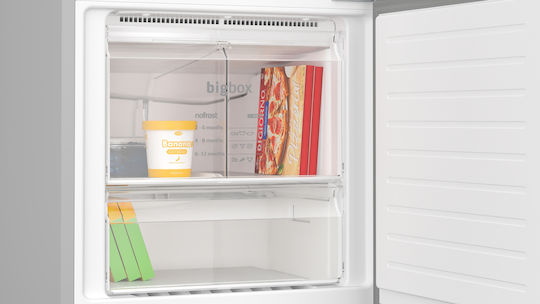 Pitsos Ψυγειοκαταψύκτης 508lt Total NoFrost Υ193xΠ70xΒ80εκ. Inox PKNB56XLEP