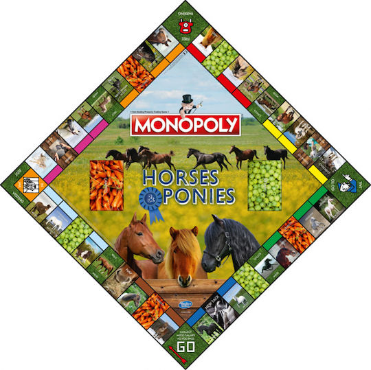 Board Game Horses and Ponies Monopoly for 2-6 Players 8+ Years Old (EN) Winning Moves