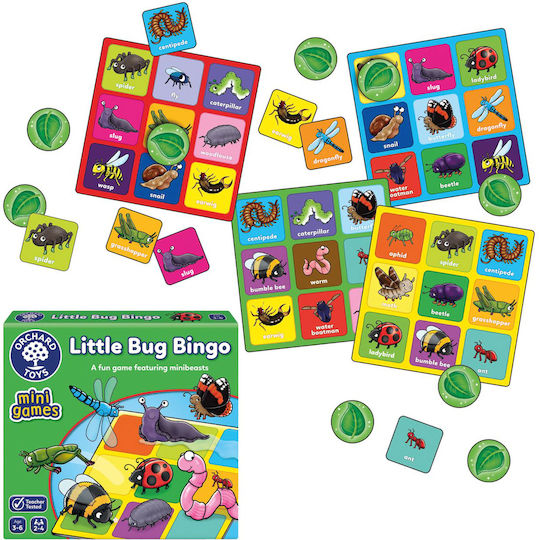 Настолна игра Little Bug Bingo Mini за 2-4 играчи 3+ години (EN) Orchard