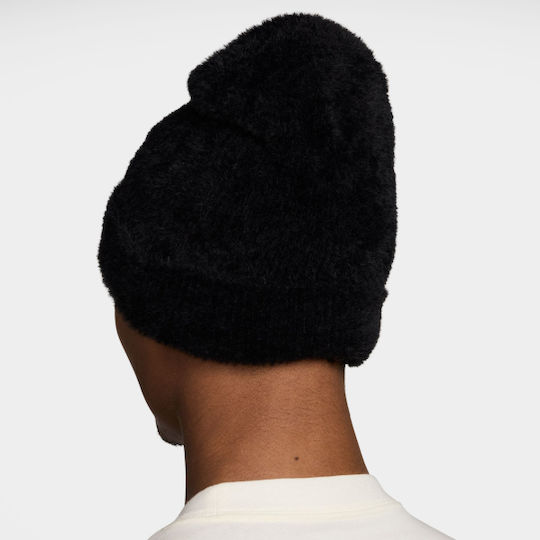 Peak Beanie Unisex Σκούφος Πλεκτός σε Μαύρο χρώμα