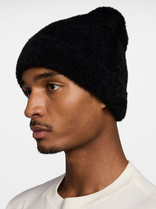 Peak Beanie Unisex Σκούφος Πλεκτός σε Μαύρο χρώμα