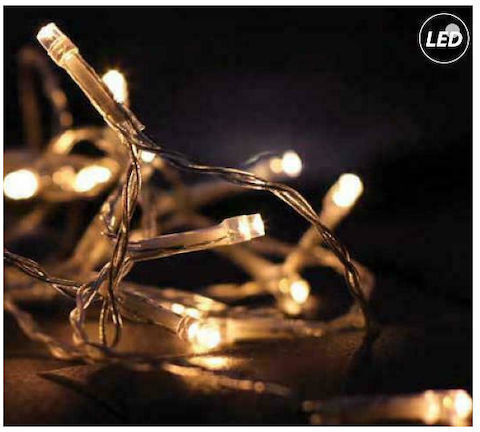144 Λαμπάκια LED 3μ. x 60εκ. Θερμό Λευκό τύπου Βροχή