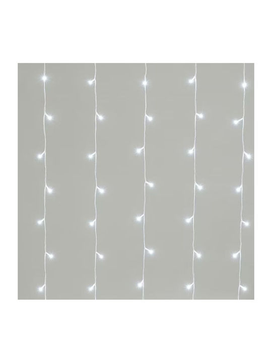 240 Lichterketten LED 5.2m. Kaltes Weiß Typ Vorhang 1Stück