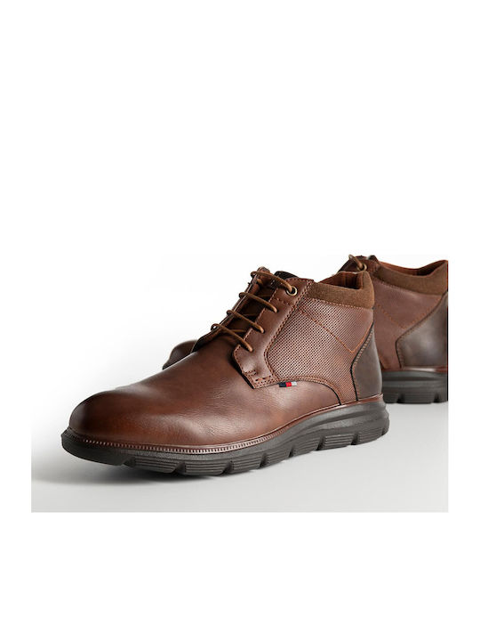 Leder Anatomische Herrenstiefel Wasserdicht Braune