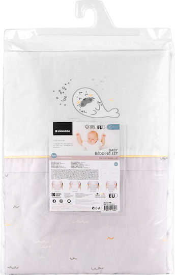 Kikka Boo Baby Cradle Bedding Set Seally Me 3pcs Multicolour