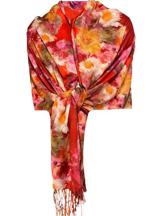 Damen Schal Burgundisch