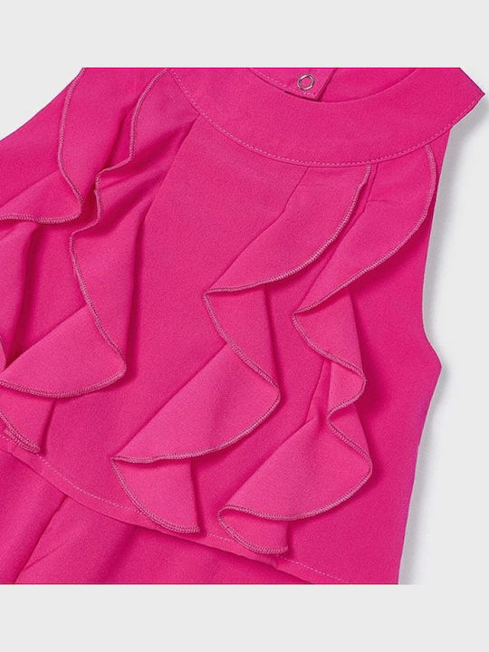 Șort/Salopetă Copii Întreg din Material Textil Fuchsia