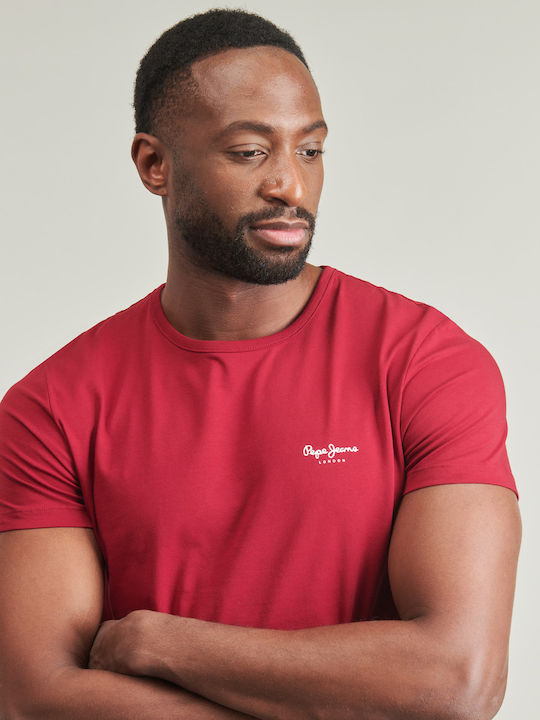 Original Basic T-Shirt Burgundisch