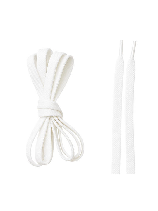 White Phosphorescent Shoelaces Sports Shoes Glow Green 1.25 X 1 Cm Textile