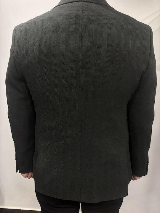 Men's Suit Jacket Slim Fit Dark Green-olive