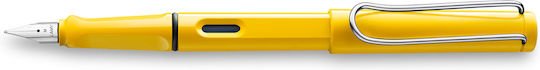 Lamy Safari Writing Pen Fine Yellow made of Plastic with Blue Ink