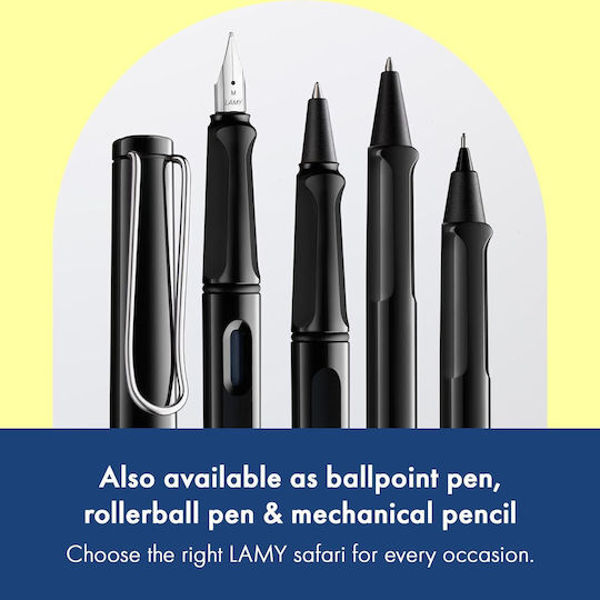 Lamy Safari 019 Fountain Pen Extra Fine Black from Plastic with Black Ink
