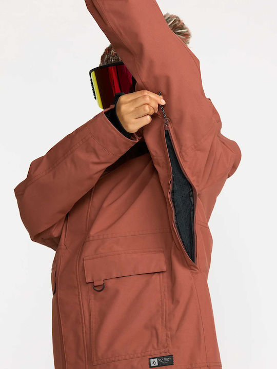 Volcom Women's Ski & Snowboard Jacket Brown H0452604-HEN