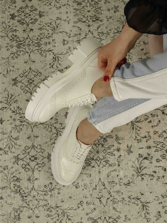 Damen Oxfords in Weiß Farbe