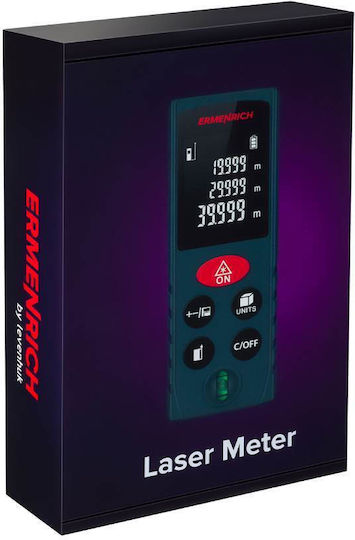 Ermenrich Μέτρο Laser GK80 με Εύρος Μέτρησης 0.05m-80m