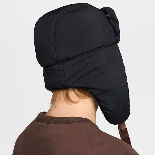 Fly Puffer Beanie Masculin Fleece Căciulă Tricotat în culoarea Negru