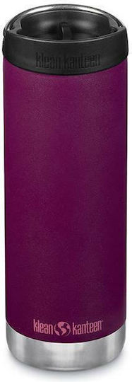 Klean Kanteen TKWide Thermosflasche Rostfreier Stahl BPA-frei 470ml Lila
