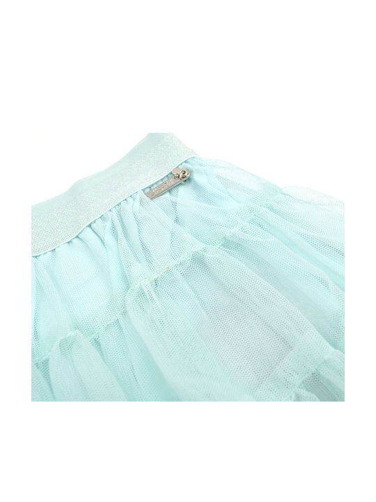 Kids Skirt Tulle Tulle One Color Turquoise