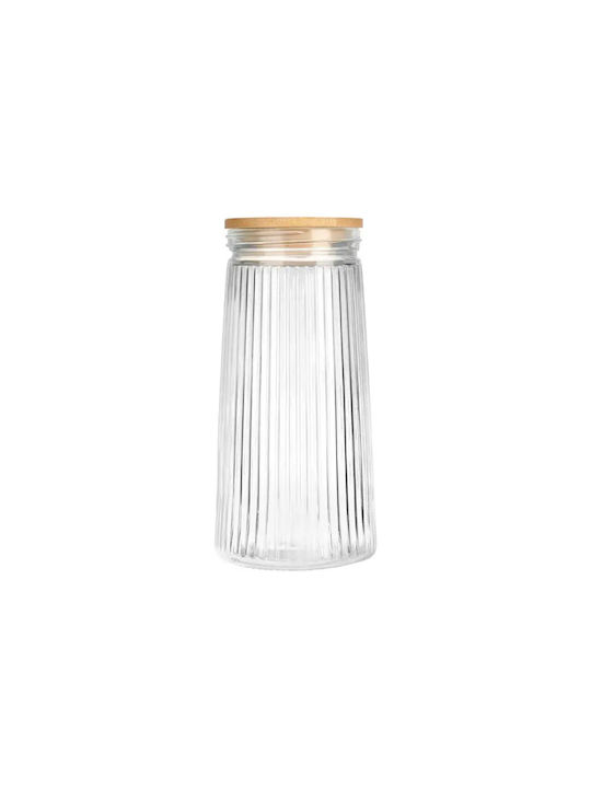 Vilde Vase General Use with Lid Glass Transparent 1400ml